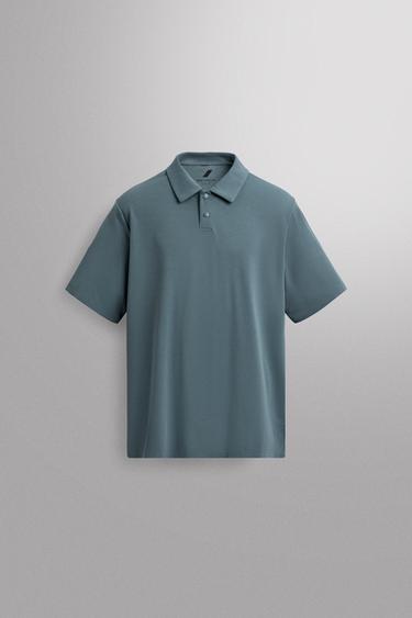 Zara Техническая тренировочная футболка-поло из пике
