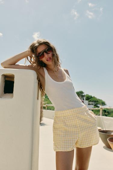 Zara Шорты в клетку