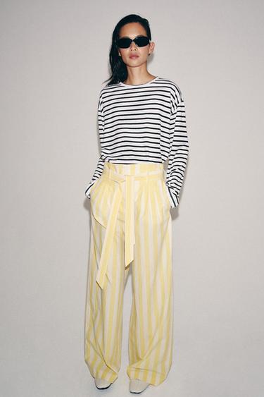 Zara Брюки-пижама в полоску — коллекция ZARA «ZW» купить с доставкой.