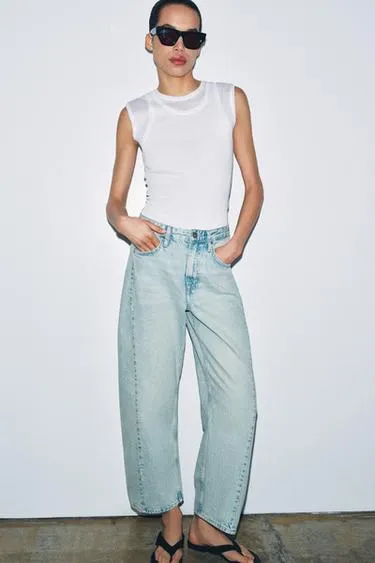 Джинсы коллекция Zara «Zw» Ankle  со средней посадкой- Заказать в России