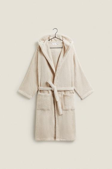Zara Махровый халат с капюшоном EXTRA SOFT (380 г/м²) купить с доставкой.
