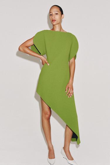 Zara Асимметричное платье — коллекция ZARA «ZW» купить с доставкой.