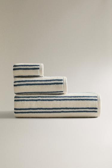 Zara Банное полотенце с двойной полоской