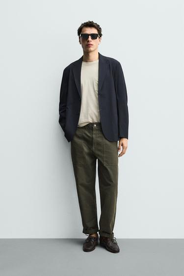 Zara Лёгкий технический блейзер свободного кроя