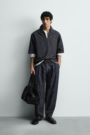Zara Брюки BALLOON FIT с защипами