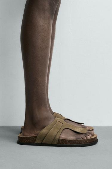 Zara Кожаные сандалии