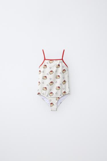 Zara 2-6 лет/купальник с принтом HELLO KITTY © SANRIO