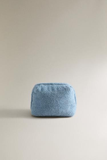 Zara Средняя косметичка из махровой ткани