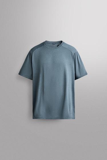 Zara Техническая футболка с рельефной текстурой купить с доставкой.