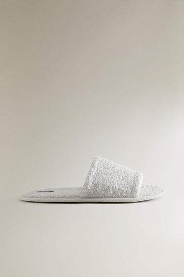 Zara Домашние тапочки из махровой ткани