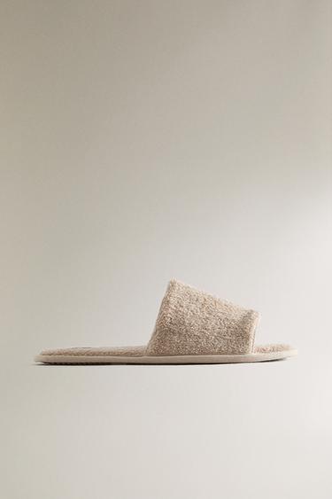 Zara Домашние тапочки-муляжи из махровой ткани