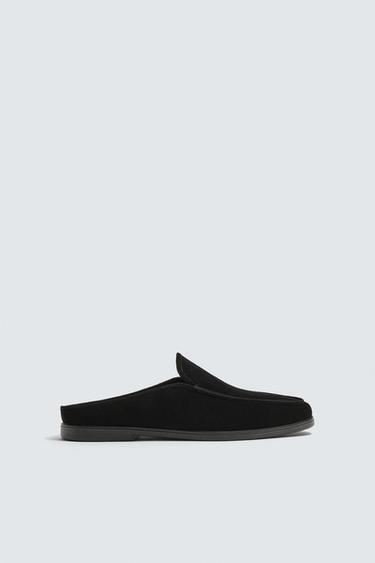 Zara Кожаные мюли-лоферы купить с доставкой.