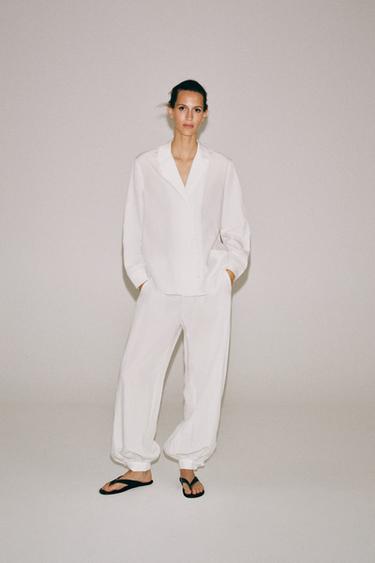 Zara Рубашка с пуговицами — ZW COLLECTION