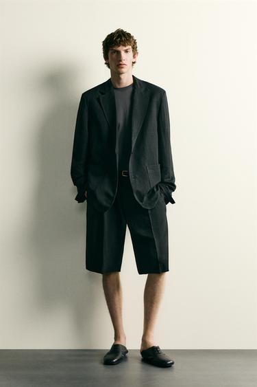 Zara Структурированные шорты со складками