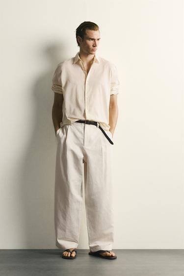 Zara Брюки RELAXED FIT со складками