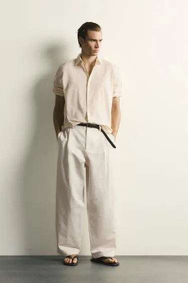 Брюки Relaxed Fit со складками