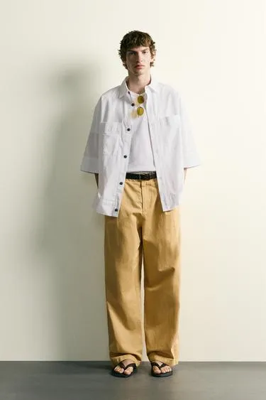 Рубашка Boxy Fit в полоску- Заказать в России
