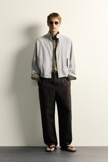 Zara Укороченная куртка в клетку