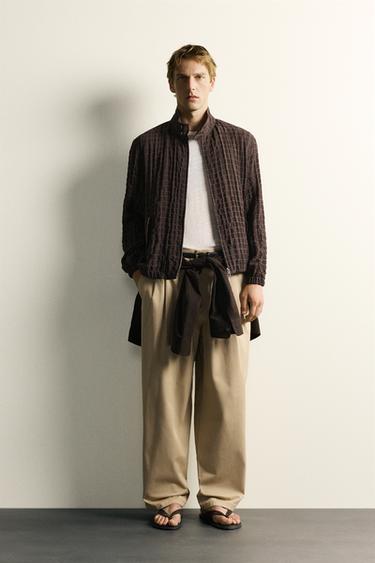Zara Укороченная куртка в клетку
