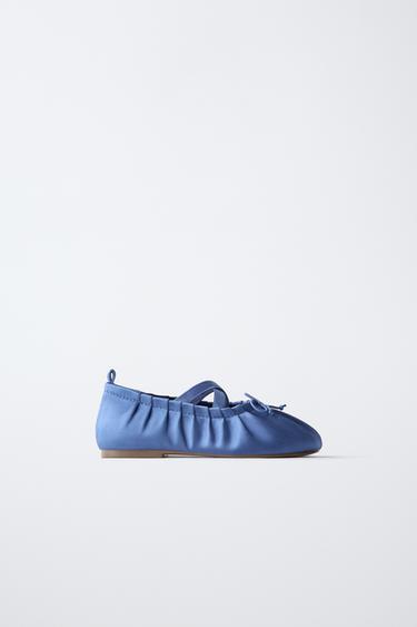Zara Атласные балетки
