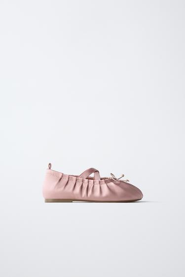 Zara Атласные балетки