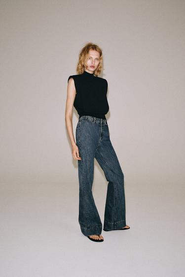 Zara Трикотажный топ с открытой спиной