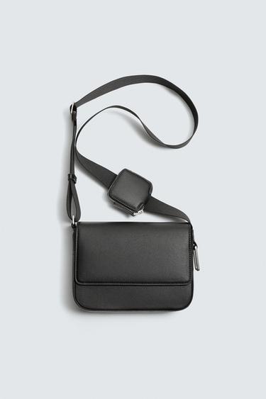 Zara Сумка с клапаном и текстурной отделкой