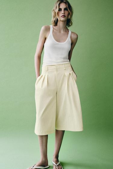 Zara Шорты с защипами — коллекция ZARA «ZW»