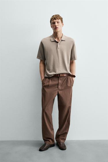 Zara Трикотажное поло классического кроя