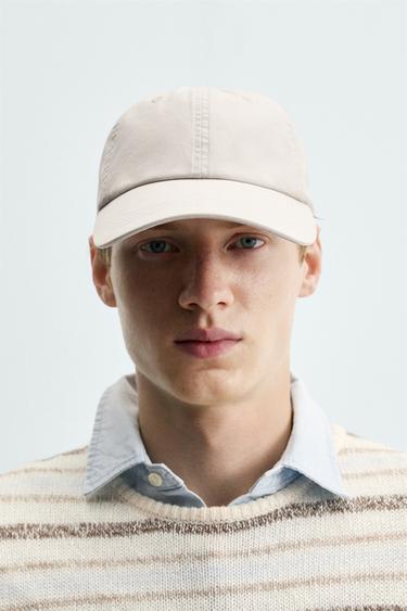 Zara Кепка из стираного хлопка
