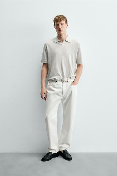 Zara Поло из конопли и хлопка
