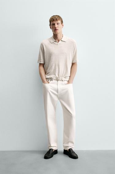 Zara Джинсы прямого кроя длиной до щиколотки