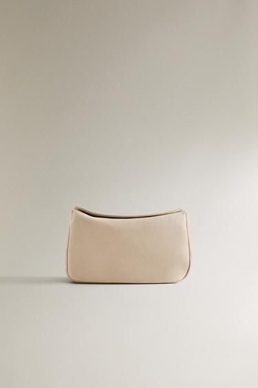 Zara Большая сумка-клатч из замши для косметики купить с доставкой.
