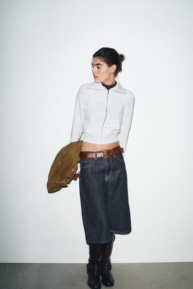 Zara Боди из модала с длинными рукавами