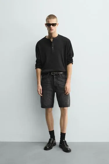 Шорты Straight Fit Denim- Заказать в России