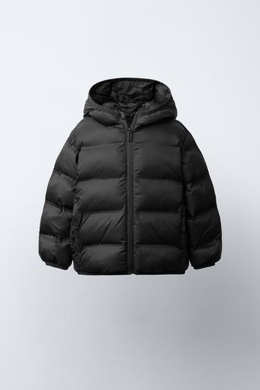 Zara Пуховик с капюшоном ULTRALIGHT