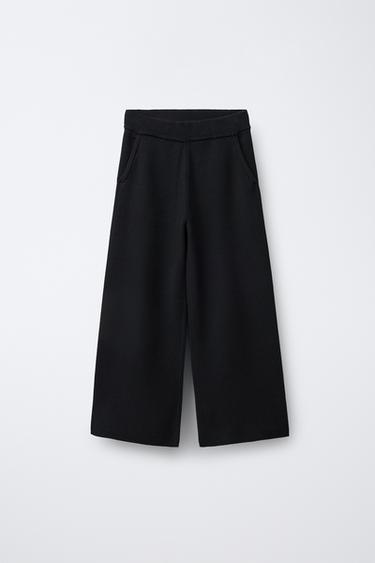 Zara Трикотажные широкие брюки