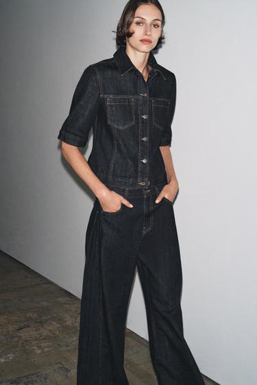 Zara Джинсы прямого кроя со средней посадкой — ZW COLLECTION