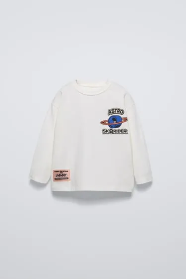 Футболка с принтом «скейт»- Заказать в России