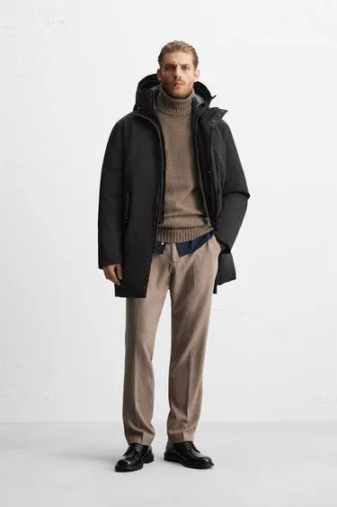 Парка с наполнителем из 100% пуха