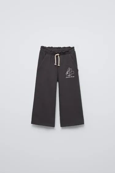 Брюки-кюлоты с вышивкой «минни маус» ©- Заказать в России