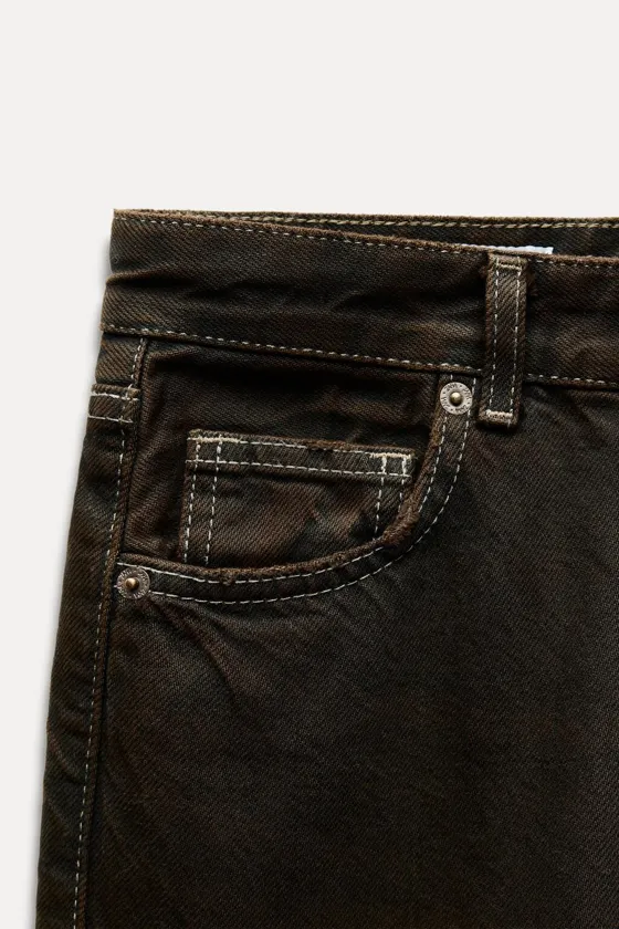 ДЖИНСЫ С ВЫСОКОЙ ПОСАДКОЙ TRF WIDE LEG