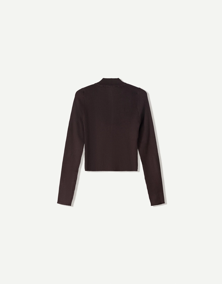 Куртка в рубчик с застежкой-молнией