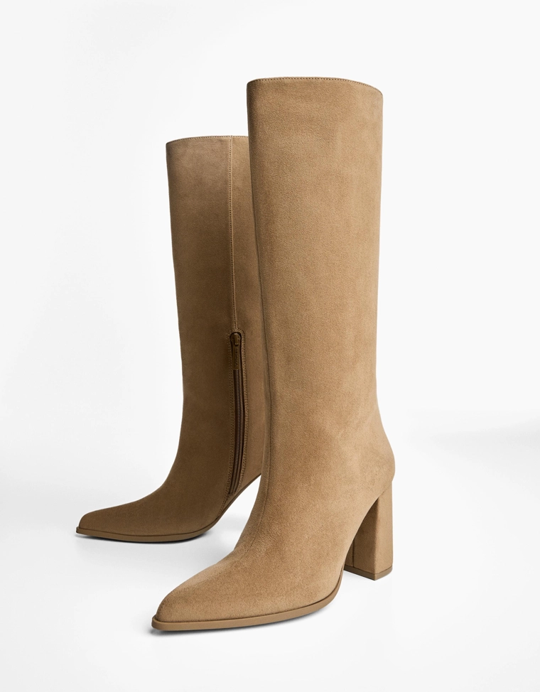 Сапоги на широком каблуке