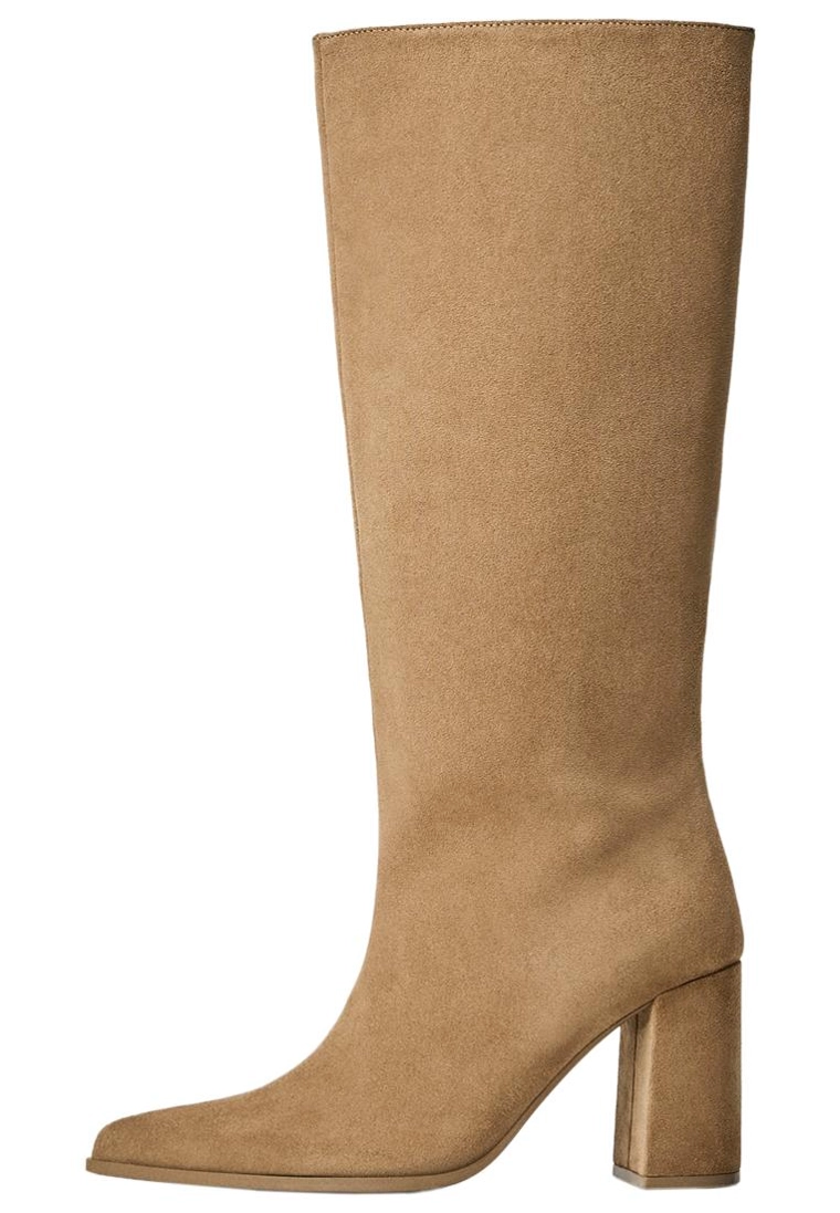 Сапоги на широком каблуке