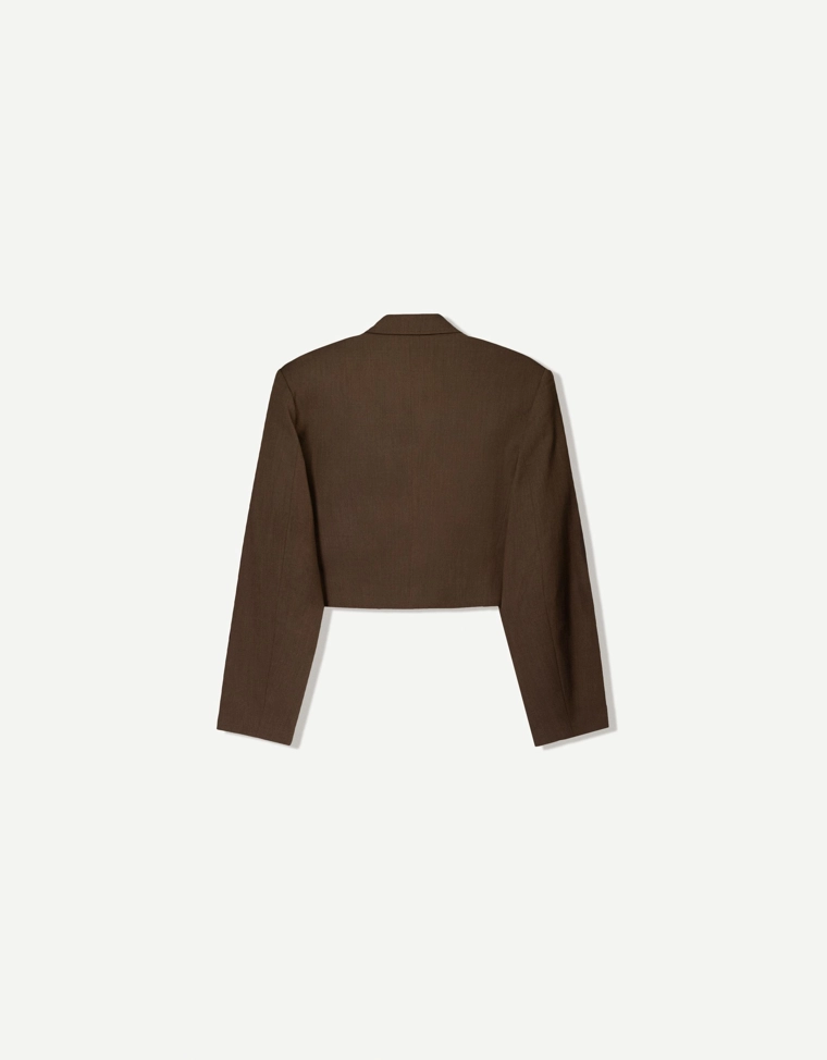 Двубортный блейзер геометрического кроя