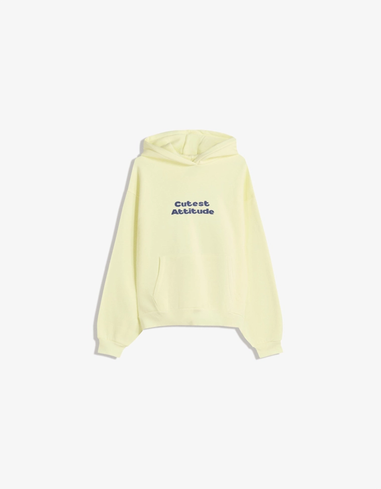 Джемпер с капюшоном и принтом