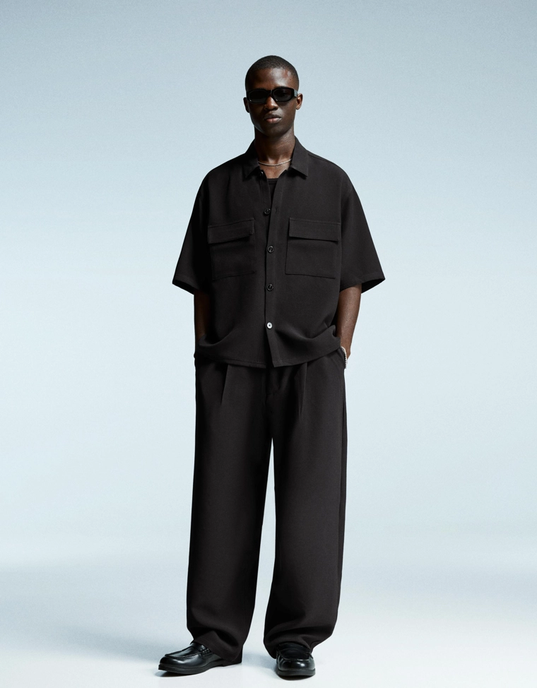 Брюки объемного свободного кроя