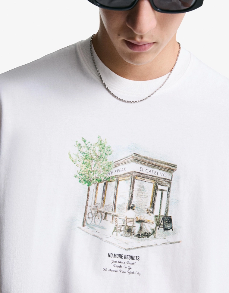 Футболка с принтом