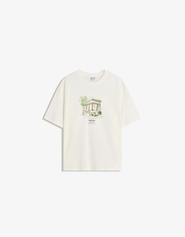 Футболка с принтом